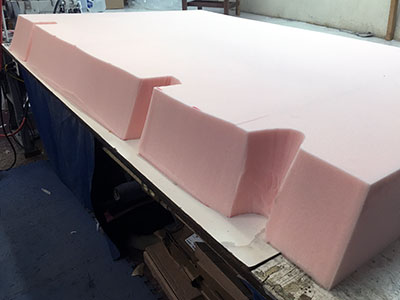 foam cut to fit hull