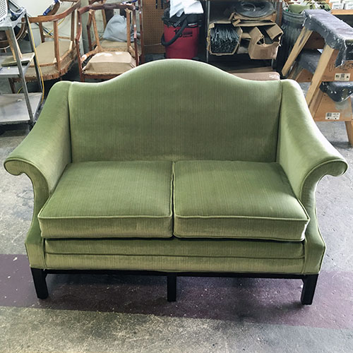 restore green couch