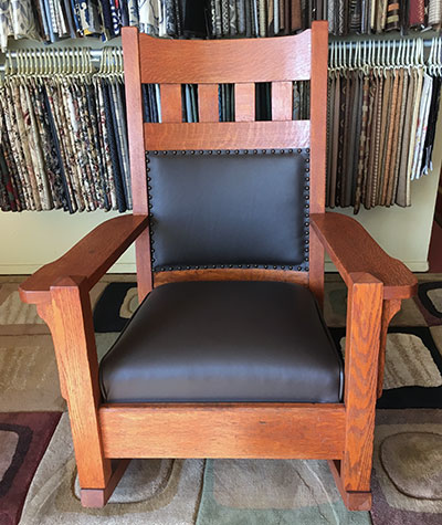 restored crafctsman rocking chair