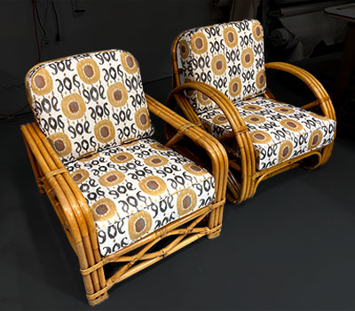 reupholsered rattan furniture