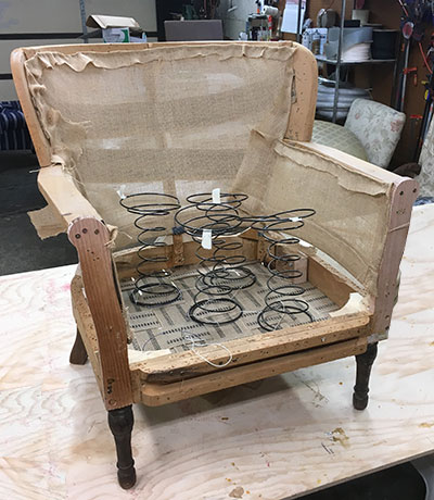 channel back chair repair