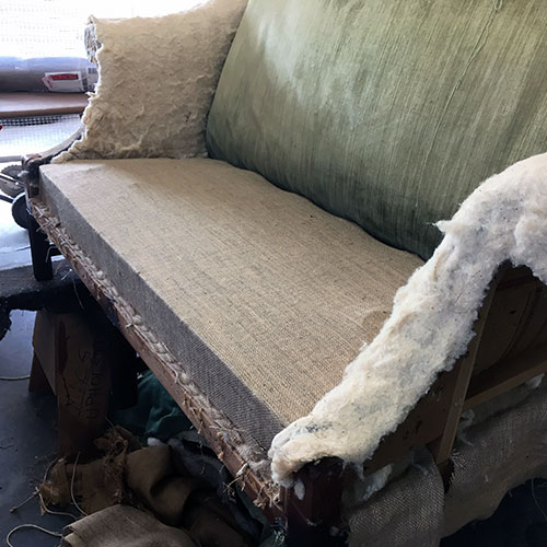 restore green couch