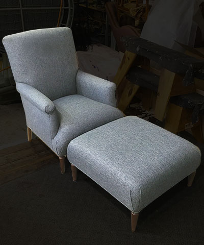 reupholster wing back chair